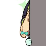  1girl animal_ear_headphones animal_ears animated animated_gif aqua_jacket blonde_hair blue_archive blunt_bangs blunt_ends blush_stickers bow bright_pupils cat_ear_headphones cat_ears chunye_haruya commission disembodied_hand dot_nose fake_animal_ears gloves green_bow green_eyes green_gloves green_halo hair_bow halo headphones jacket looking_at_viewer low-tied_sidelocks lowres midori_(blue_archive) midori_(winter)_(blue_archive) missing_commentary official_alternate_costume parted_lips peeking_out scarf second-party_source short_hair sidelocks simple_background solo text_print transparent_background triangle_mouth upper_body white_pupils white_scarf winter_clothes 