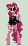  bow_tie equine female friendship_is_magic jigsaw_(saw) mammal my_little_pony pinkie_pie_(mlp) red_eyes saw_(movie) solo suit 