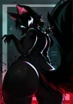  animal_humanoid big_butt black_body black_hair butt female fluffy fluffy_tail hair hi_res humanoid looking_at_viewer looking_back looking_back_at_viewer mammal mammal_humanoid marvel marvel_rivals norakaru official_alternate_costume rear_view rodent rodent_humanoid sciurid sciurid_humanoid solo squirrel_girl_(marvel) symbiote tail tree_squirrel_humanoid venom_(marvel) white_eyes wide_hips 