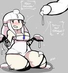  airy_(bravely_default) blush bravely_default cum disembodied_penis english_text fairy female group hair human impiccato interspecies male mammal not_furry penis pointy_ears solo_focus straight text thick_thighs white_hair 