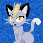 alolan_form alolan_meowth anthro anxietyfilledfluf breasts fangs felid feline female generation_7_pokemon mammal nintendo nipples pokemon pokemon_(species) regional_form_(pokemon) solo teeth vulva