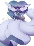  alternate_color blue_hair colored_skin dress gardevoir green_hair green_skin hair_over_one_eye multicolored_skin narumiya_pkmn pink_eyes pokemon pokemon_(creature) shiny_pokemon signature simple_background smile two-tone_skin white_background white_dress white_skin 