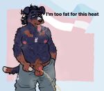  animal_genitalia animal_penis anthro ball_tuft balls belly bodily_fluids bottomwear breasts breath canid canine canine_genitalia canine_penis canis clothing curly_hair domestic_dog fuzzy genital_fluids genitals hair hi_res male mammal mastiff mixed_breed molosser nipples overweight overweight_anthro overweight_male panting pants peeing penis poodle rottweiler roux_(shadyhouse) shadyhouse sheath solo sweat sweatdrop sweatpants sweaty_balls sweaty_breasts sweaty_genitalia sweaty_sheath tied_hair tongue tongue_out tuft urine urine_stream 