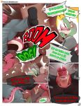 2025 absurd_res anthro athletic_wear bed biceps black_bottomwear black_clothing black_footwear black_gym_shorts black_sclera black_shirt black_shoes black_shorts black_speech_bubble black_topwear blue_eyes blush boom bottomwear buggy_(mels_monster) buzz_(mels_monster) clothing comic dialogue dinosaur dormitory duo english_text eyewear footwear furniture gecko glasses green_body green_scales green_text grey_clothing grey_shirt grey_topwear gym_bottomwear gym_shorts head_spikes hi_res kick kicking_door larger_anthro larger_male licking licking_lips lizard long_sleeves male male/male mels_monster_(artist) multicolored_body multicolored_scales muscular muscular_anthro muscular_male on_bed onomatopoeia open_mouth opening_door page_number patreon patreon_logo pecs pillow pointy_speech_bubble prehistoric_species red_body red_scales red_text reptile round_glasses scales scalie shirt short_sleeves shorts size_difference skinny_anthro skinny_male smaller_anthro smaller_male sound_effects speech_bubble spikes spikes_(anatomy) striped_body striped_scales stripes tail tan_body tan_scales text theropod throwing_another throwing_character tongue tongue_out topwear two_tone_body two_tone_scales tyrannosaurid tyrannosauroid tyrannosaurus tyrannosaurus_rex url yellow_eyes