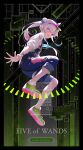  1girl :d airani_iofifteen airani_iofifteen_(1st_costume) bilingual_commentary blue_hair blue_overalls bow_hairband character_name commentary denim_overalls english_commentary english_text full_body gradient_hair green_hairband green_shoes hair_bun hairband highres hololive hololive_indonesia ishihara_(kuniyoshi) long_hair long_sidelocks looking_at_viewer mixed-language_commentary multicolored_hair open_hand open_mouth overalls paint_on_clothes paint_splatter paint_splatter_on_face paint_tube palette_hair_ornament pants pants_rolled_up pink_hair pink_hairband print_sweater purple_eyes scrunchie shoes side_ponytail side_up_bun sidelocks smile sneakers solo sweater three-quarter_sleeves two-tone_hairband virtual_youtuber watermark white_sweater wrist_scrunchie 