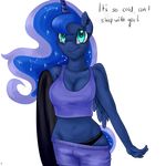  2015 alpha_channel anthro big_breasts breasts cleavage clothed clothing cute english_text equine female friendship_is_magic horn lisa400 mammal my_little_pony princess_luna_(mlp) solo text winged_unicorn wings 