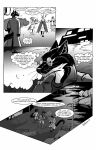 2011 ambiguous_gender ambiguous_species animal_humanoid antennae_(anatomy) anthro arthropod arthropod_humanoid avian barefoot black_and_white black_body black_fur black_tail bob_vorsh_(jack) building cape cheek_tuft clothing coat cold comic common_hippopotamus countershade_neck countershading crossover debris dialogue dinosaur doctor doctor&#039;s_coat end_page english_text eyewear facial_tuft feet female feral fur glasses group gulonine hair hand_in_pocket hi_res hippopotamid humanoid inner_ear_fluff insect insect_humanoid insect_wings inside jack_salem lab_coat laboratory laboratory_equipment leaving lisa_svaloe_(jack) long_tail looking_at_another mad_scientist male mammal marten monochrome mustelid musteline night operating_room outside pince-nez pockets prehistoric_species profanity reptile roz_gibson ruins sable_(marten) scalie scarf scientific_instrument serious_face signature solo speech_bubble standing steamy_breath tail talking_to_another text the_end thinking topwear trenchcoat trio tuft walking walking_away whiskers wings