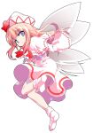  1girl alphes_(style) blonde_hair blue_eyes bobby_socks bow bowtie capelet closed_mouth commentary_request dairi dress fairy fairy_wings full_body hair_between_eyes hat hat_bow large_variant_set lily_white long_hair long_sleeves no_shoes parody red_bow red_bowtie sidelocks socks solo style_parody tachi-e touhou transparent_background variant_set white_capelet white_dress white_hat white_socks white_wings wide_sleeves wings 