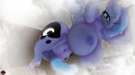 16:9 3d_(artwork) 4k absurd_res animal_genitalia animal_penis anthro areola balls big_breasts biped blue_body breasts detailed_background digital_media_(artwork) equid equine equine_genitalia equine_penis eyelashes feathered_wings feathers friendship_is_magic genitals gynomorph hair hasbro hi_res horn huge_breasts inside intersex mammal my_little_pony mythological_creature mythological_equine mythology naughty_cube nipples nude penis princess_luna_(mlp) pupils smile solo standing thick_thighs three-quarter_view widescreen winged_unicorn wings