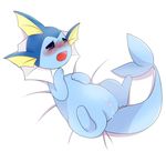  black_nose blue_eyes blue_fur blush canine cum cum_in_pussy cum_inside cute eeveelution female fin fur looking_up mammal nintendo open_mouth plain_background pok&eacute;mon pussy spread_legs spreading teeth unknown_artist vaporeon video_games white_background white_membrane 