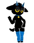alpha_channel ambiguous_gender anthro bovid caprine clothing collar femboy fur goat hooves horizontal_pupils horn legwear low_res male_(lore) mammal mouthless pupils raymond_(sillysleepyguy) sillysleepyguy solo tail thigh_highs wool_(fur)