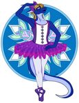  anthro arki ballerina ballet clothing crossdressing dragon girly legwear male pointshoes ridiraccoon skirt tights tutu 