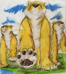  ambiguous_gender boca city cloud colored_pencil_(artwork) feline feral foot_focus group hill lake lion low-angle_shot macro mammal sky smoosh traditional_media_(artwork) 