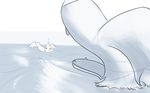  anthro beach canine cetacean comic digital_media_(artwork) dolphin drowning duo lifeguard male mammal marine mohawk outside partially_submerged rescue sea seaside semi_pov sketch swimming water weaselgrease weylen wolf zoop 