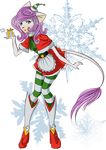  alpha_channel blue_eyes christmas clothed clothing cute female gift hair high_heels holidays legwear looking_at_viewer pink_hair plain_background snowflake solo stockings sunbetch transparent_background 
