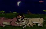  bigger_version_at_the_source closed cub darthmaul1999 disney feline female grass group lion love male mammal mila moon night nuka outside star the_lion_king young 