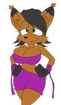  alpha_channel anthro big_breasts breasts cleavage clothed clothing feline female huge_breasts looking_at_viewer lynx mammal nicole_the_lynx smile solo supersonicrulaa 