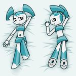  black_eyes dakimakura duo female he4rtofcourage jenny_wakeman looking_at_viewer machine mechanical my_life_as_a_teenage_robot robot 