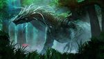  2014 ambiguous_gender detailed dragon feral forest grass green_theme kakotomirai nature outside scalie solo tree western_dragon wings 