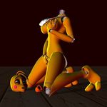  animatronic anthro detachable_head female five_nights_at_freddy&#039;s five_nights_at_freddy&#039;s_2 headless kneeling machine masturbation mechanical modular pussy robot solo toy_chica_(fnaf) 