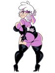  2015 alpha_channel anthro big_breasts big_butt breasts butt candy_tail caprine clothed clothing derp female grimphantom huge_butt looking_at_viewer mammal sheep skimpy solo 