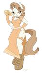  2015 ambris anthro anthrofied cleavage clothed clothing cutie_mark dress equine fan female friendship_is_magic gloves horn mammal monochrome my_little_pony plain_background rarity_(mlp) sepia solo unicorn white_background 