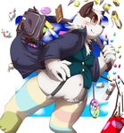  ambiguous_gender candy canine chubby clothing dog enryo fan_character mammal pocky_(food) solo unknown_species 