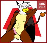  anthro avian gryphon male penis presenting reddragonkan solo 