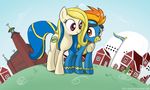  2012 cute duo equine fan_character female feral friendship_is_magic galaxyart horse mammal my_little_pony pegasus smile spitfire_(mlp) swedish_flag wings wonderbolts_(mlp) 