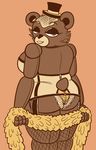  animatronic bear chubby clothing crossgender female fishnet five_nights_at_freddy&#039;s freddy_(fnaf) lingerie machine mammal mechanical panties robot snaxattacks solo underwear 