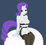  anthro anthrofied booponies breasts clothed clothing equine female friendship_is_magic legwear lingerie lipstick mammal my_little_pony nude rarity_(mlp) skimpy solo stockings 