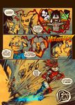  anthro canine caprine comic english_text fennec fox goat impximon male mammal outside text 