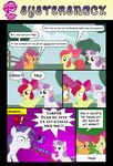  2013 amber_eyes angry apple_bloom_(mlp) blue_eyes bow cub cup cutie_mark_crusaders_(mlp) dialogue drink equine female feral friendship_is_magic fur green_eyes group hair hi_res horn horse liggliluff magic mammal mickeyelric11 my_little_pony orange_fur outside pegasus pony purple_eyes purple_hair rarity_(mlp) red_hair scootaloo_(mlp) smile spitting swedish_text sweetie_belle_(mlp) text tree two_tone_hair unicorn white_fur wings yellow_fur young 