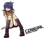  arm_support azuma369 bad_id bad_pixiv_id blue_hair boots character_name gorillaz hair_over_eyes noodle_(gorillaz) shorts sitting solo 