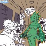 anthro canid canine exhibitionism gynomorph iguana iguanid imminent_ejaculation inside_train intersex invisible lizard mammal masturbation public_masturbation public_transportation qwaxi~lixard rapid_transit reptile scalie solo_focus