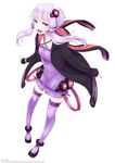  artist_name ayakura_juu bracelet company_name headset highres hood hoodie jewelry official_art open_mouth purple_eyes purple_hair purple_legwear ribbon smile solo thighhighs twintails vocaloid voiceroid yuzuki_yukari yuzuki_yukari_(vocaloid4) zettai_ryouiki 