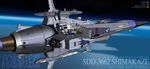  destroyer no_humans space space_craft spacecraft spaceship uchuu_senkan_yamato warship watermark zenseava 