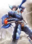  armor hunting_horn male_focus monster_hunter monster_hunter_mezeporta_kaitaku-ki solo weapon 