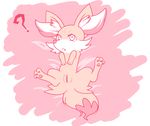  blush female fennekin kemono lying nintendo pok&eacute;mon pussy sd_(artist) solo video_games 