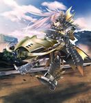  armor bowgun long_hair monocle monster_hunter monster_hunter_mezeporta_kaitaku-ki solo weapon 