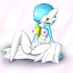  alternate_color blue_hair breasts female fir3born gardevoir hair hi_res nintendo nipples nude pok&eacute;mon pussy solo video_games 