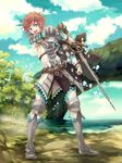  armor highres male_focus monster_hunter monster_hunter_mezeporta_kaitaku-ki shield solo sword weapon 
