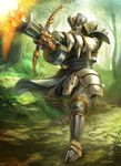  armor bowgun highres male_focus monster_hunter monster_hunter_mezeporta_kaitaku-ki rathian_(armor) solo weapon 
