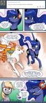  2015 amaterasu canine deity derpy_hooves_(mlp) dialogue english_text equine female feral friendship_is_magic horn horse john_joseco mammal my_little_pony pegasus princess_luna_(mlp) text video_games winged_unicorn wings wolf ōkami 