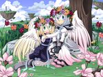  anthro boots chibi-nuffie dress duo female flower hedgehog mammal plant scarf spring wings 