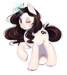  &lt;3 2014 brown_hair cutie_mark equine fan_character female freckles hair hooves horn horse long_hair looking_at_viewer loyproject magic mammal my_little_pony one_eye_closed pony smile solo standing unicorn white_skin wink 