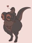 animal_humanoid anthro belly big_breasts big_butt blotchy_areola breast_squeeze breasts butt dinosaur female genitals hand_on_breast huge_breasts humanoid malsymaster51 nude nude_anthro nude_female overweight prehistoric_species pubes pubic_stubble raised_tail reptile saurischian sauropodomorph scalie scalie_humanoid slightly_chubby solo squeezing tail vulva