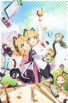  >_< >_o 6+girls :d ;d =_= absurdres ahoge animal animal_ear_headphones animal_ears apple aris_(blue_archive) arm_up artist_name bandaid bandaid_on_head black_hair black_shorts black_skirt black_tail black_thighhighs block_(minecraft) blonde_hair blue_archive blue_bow blue_necktie blue_shirt boots border bow brown_pants buttons cake cake_(minecraft) candle cat_ear_headphones cat_ears cat_tail center_frills chinese_commentary cloud cloudy_sky collared_shirt commentary_request controller creeparka creeper crossed_bandaids crossover diamond_(minecraft) doodle_sensei_(blue_archive) dress_shirt enderman explosive fake_animal_ears fake_tail flying food forehead frilled_skirt frills fruit game_controller game_development_department_(blue_archive) garter_straps gem golden_apple grass grasslands green_eyes green_gemstone green_hair green_halo green_hoodie green_jacket hair_between_eyes halo hand_on_another's_waist handheld_game_console happy headphones heart highres holding holding_knife holding_plate holding_sword holding_weapon hood hood_down hood_up hooded_jacket hoodie jacket knife long_bangs long_hair_between_eyes long_sleeves medium_hair midori_(blue_archive) midriff_peek millennium_science_school_logo minecraft minecraft_chest minecraft_sword momoi_(blue_archive) multicolored_jacket multiple_girls nahimbei necktie no_hair_bow one_eye_closed one_side_up open_clothes open_jacket orange_hair outside_border outstretched_arms pants parted_bangs personification pink_boots pink_eyes pink_halo pink_jacket pixel_heart plate pleated_skirt pointing pointing_up polka_dot polka_dot_background puffy_long_sleeves puffy_sleeves purple_eyes running sensei_(blue_archive) shirt shirt_tucked_in short_sleeves shorts siblings sidelocks sisters skirt sky smile suspender_skirt suspenders sword t-shirt tail tail_raised thighhighs tnt tnt_block_(minecraft) torn_clothes twins two-sided_fabric two-sided_jacket unbuttoned untucked_shirt unworn_jacket weapon white_border white_jacket white_shirt wide_sleeves xd yuzu_(blue_archive) zombie_(minecraft) 