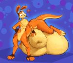 absurd_res animal_genitalia balls big_balls big_sheath clothing dawmino daxter digital_media_(artwork) eyewear fur genitals gloves goggles handpaw handwear hi_res huge_balls huge_sheath hyper hyper_genitalia hyper_sheath jak_and_daxter looking_at_genitalia male mammal mustelid naughty_dog nude open_mouth orange_body ottsel paws sheath simple_background solo sony_corporation sony_interactive_entertainment tail taur