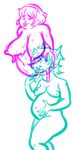  alien big_belly breasts female goo homestuck iwillmakeyousuffer ms_paint_adventures nipples rose_lalonde slime terezi_pyrope troll vore xeno 